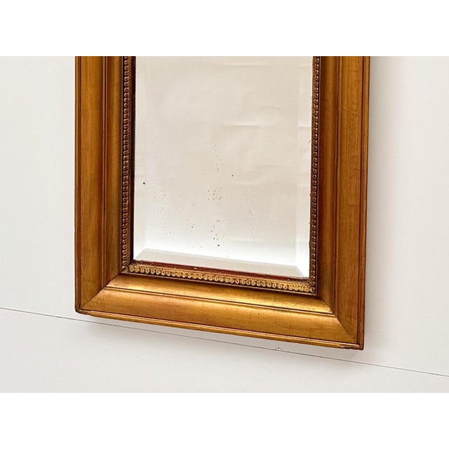Gilded Wall Mirror with Beveled Glass and Ornate Frame from Befos For Sale - Image 3 of 8