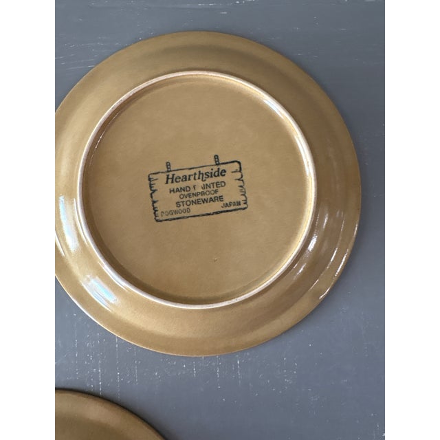 Vintage Hearthside Dogwood Hand-Painted Stoneware Salad Plates - Set of 3 For Sale - Image 9 of 10