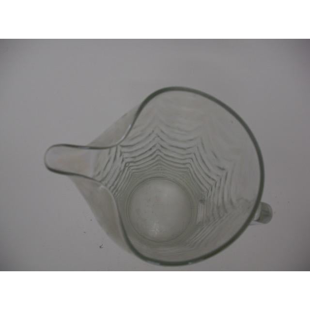 Glass Mid 20th Century Mid Century Modern Iridescent Luster Glass Martini Pitcher For Sale - Image 7 of 8