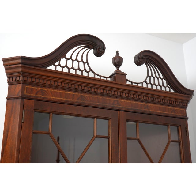 Stickley Mahogany 4 Door Corner Cabinet For Sale - Image 13 of 18