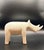 Minimalist Matte White Rhino Sculpture – Modern Ceramic Animal Object For Sale - Image 4 of 6
