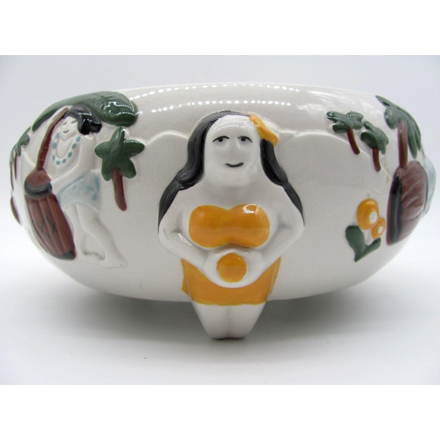 1980s Trader Vic's Hula Scorpion Bowl Tropical Tiki Barware Repro? Or Real? Trader VK's For Sale - Image 4 of 10