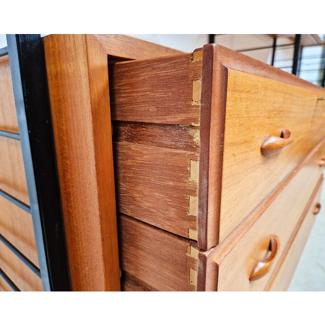 Vintage Danish Three Bay Sideboard by Robert Heal for Heals Staples Ladderax, 1960s For Sale - Image 3 of 13