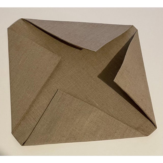 Sébastien de Ganay 1, Large Sebastien de Ganay Folded Linen Abstract Minimalist Sculpture Fabric Wire, 2016 For Sale In Miami - Image 6 of 10