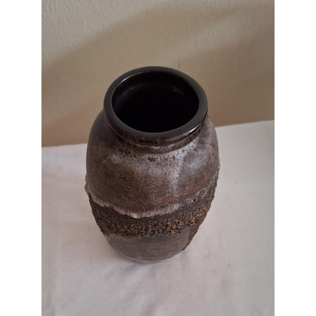 Vintage German Ceramic Vase from Carstens, 1970s For Sale - Image 3 of 5