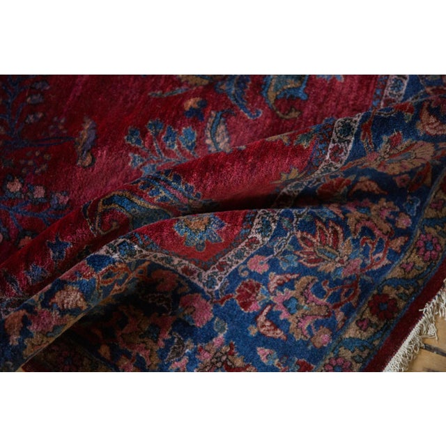 Traditional Antique Fine Kashan Rug - 4'6" x 6'6" For Sale - Image 3 of 13