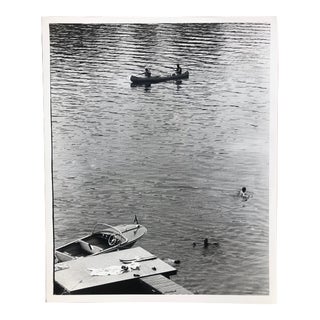 1977 Canoeing Black and White Photo For Sale