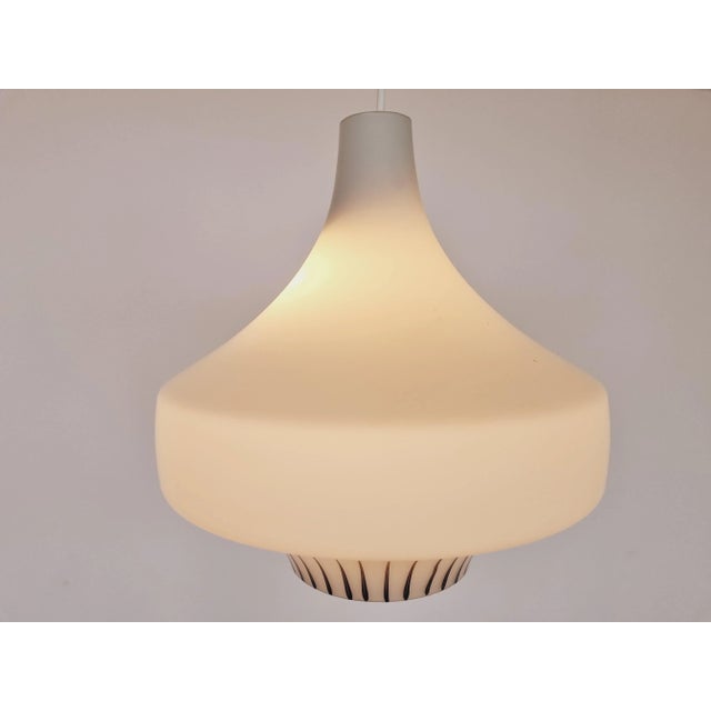 1960s Mid-Century Milk Glass Pendant, 1962 For Sale - Image 5 of 12