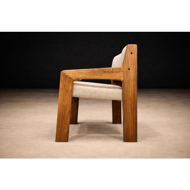 Brazilian Modern Armchair in Caviuna wood & Wool, Jorge Zalszupin, 1960s - 608A For Sale - Image 15 of 16