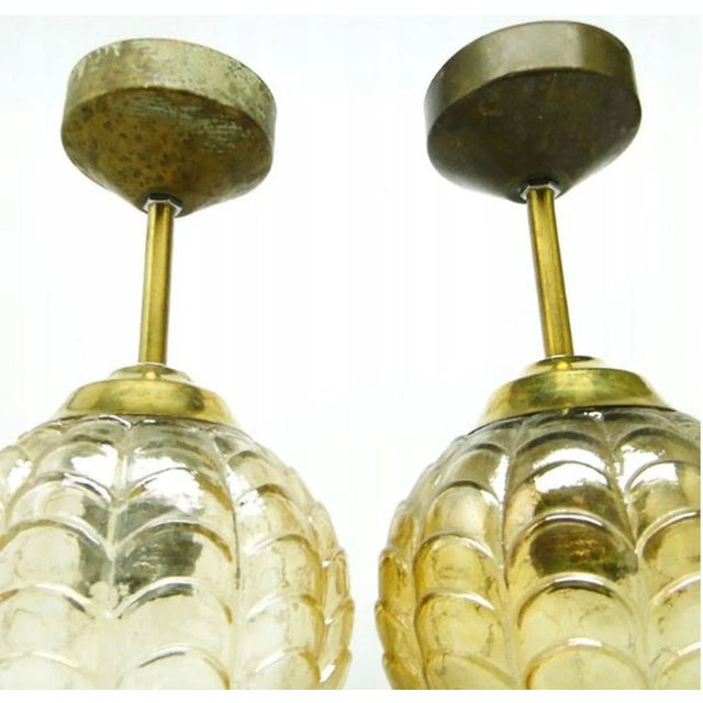 Postmodern Ceilling Lamps, Poland, 1950s, Set of 2, in Very Good conditions. Designed 1950 to 1959 European Plug (up to...