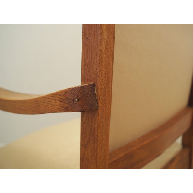 Vintage Art Deco Oak Chair, 1950s For Sale - Image 17 of 18