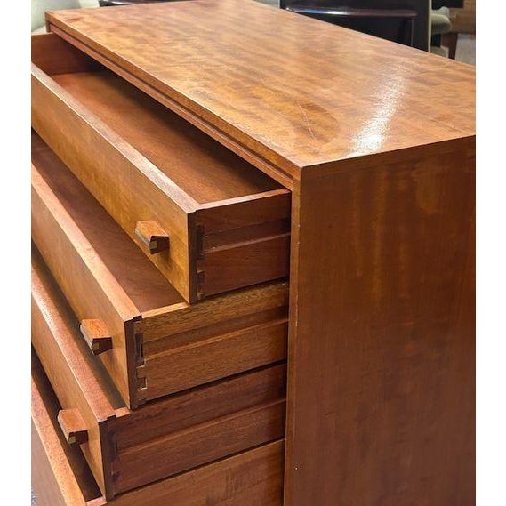 Mid Century Modern Teak Chest of Drawers by Loughborough c.1950 For Sale In San Francisco - Image 6 of 8