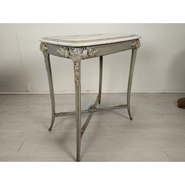 Art Nouveau Patinated Side Table, 1890s For Sale - Image 5 of 18