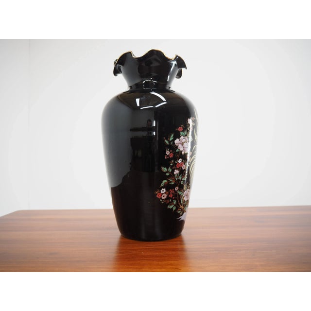 Vintage Glass Vase For Sale - Image 3 of 13