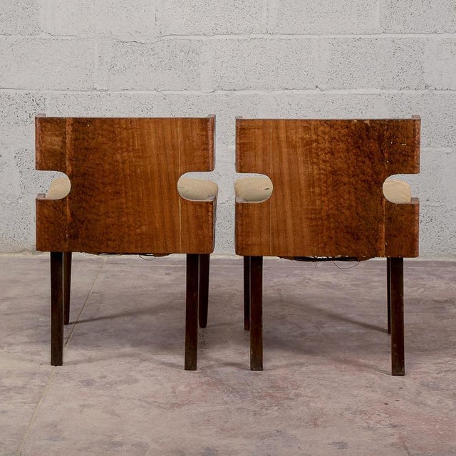 1920s Art Deco Armchairs, Italy, 1920s, Set of 2 For Sale - Image 5 of 18