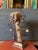 Antique or vintage rare handmade esoteric divination statue with question and answer pendulum. Measures: Height 14 1/2 in...