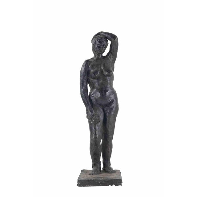 Chalk sculpture realized by Anton Russev in 1960s. Very good condition. Engraved signature on base. This piece is...