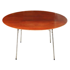 Arne Jacobsen for Fritz and Hansen Teak and Chrome Table
