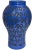 Handcrafted Moroccan ceramic vase from Fez, Morocco. Featuring a hand-chiseled fine Arabesque pattern hand-painted in...
