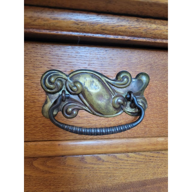 1900-1909 Tiger Oak Washstand For Sale - Image 13 of 16