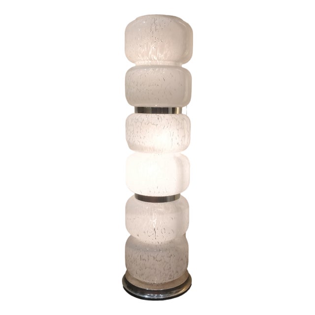 Totem-Shaped Floor Lamp by AV Mazzega, 1960s For Sale