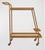 Mid-Century Modern Arteriors Home Sanders Leather & Blonde Oak Bar Cart - Brand New For Sale - Image 3 of 7