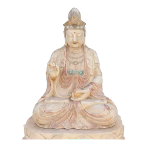 Exceptional Finely Carved Marble Buddha