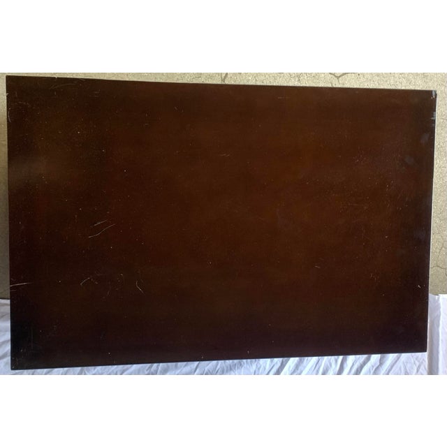 Brown Late 20th Century Japanese Low Double Sided Chest For Sale - Image 8 of 12