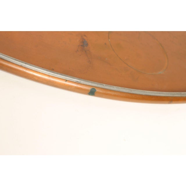 Large Mexican Arts and Crafts Copper and Silver-Plate Serving Tray by Tane For Sale - Image 14 of 18