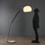 Vintage floor lamp with enamelled aluminium base, telescopic metal stem and white methacrylate diffuser. This piece is...