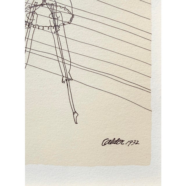 1930s Alexander Calder - 2 Framed Circus Prints - Trapeze & Elephant- 1931/2 - For Sale - Image 5 of 6