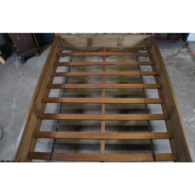 Bramble Company Attributed to Bramble Cholet Jenny Lind Style Queen Size Bed in Straw Wash 27606stw For Sale - Image 4 of 10