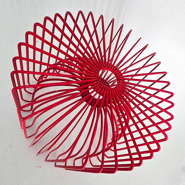 1990's Scandinavian Modern Red Fruit/Centerpiece Bowl Designed by Ehlén Johansson For Sale - Image 13 of 17