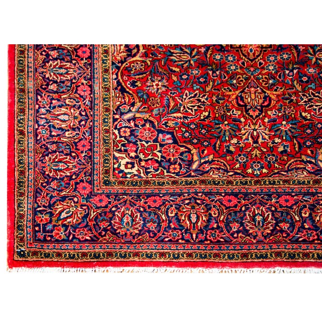 Early 20th Century Kashan Rug For Sale In Chicago - Image 6 of 7