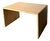 Vintage Minimalist Travertine Side Table For Sale