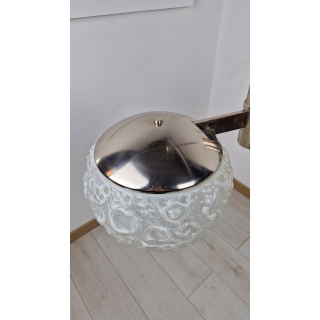 Glass Osso Double-Light Chandelier from Mazzega Murano, 1960s For Sale - Image 9 of 18