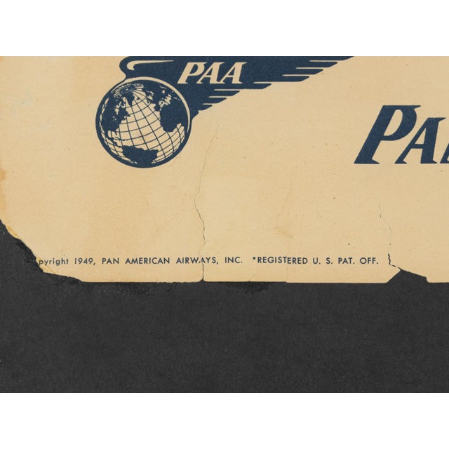 Paris, Pan Am Airways Travel Poster, 1949 For Sale - Image 12 of 17