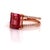 Traditional Natural Tourmaline Diamond Ring 14k Rose Gold 2.2 TCW Certified For Sale - Image 3 of 16