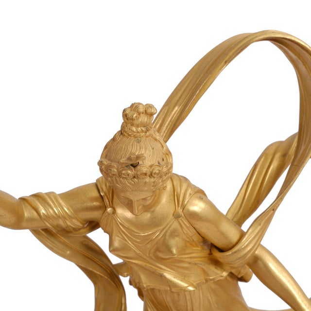 Fire-Gilt Clock from Denière Paris, France, 1800s For Sale - Image 14 of 16