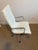 Mid-Century Modern Soho II White Leather Office Chair For Sale - Image 3 of 4