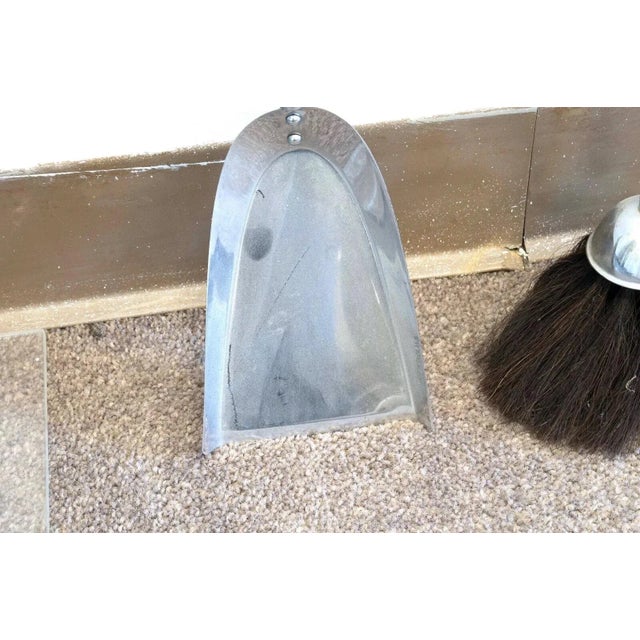 Art Deco Set of 4 Chrome Fireplace Tools Shovel, Broom, Tongs, and Poker For Sale In Detroit - Image 6 of 8