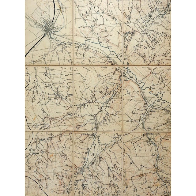 Oriskany, Rome, New York 1895 Us Geological Survey Folding Map For Sale