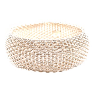 Tiffany & Co. Sterling Silver Somerset Mesh Weave Bracelet 116g For Sale