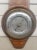 English Mid-Century English Inlaid Burlwood Barometer / Thermometer For Sale - Image 3 of 8