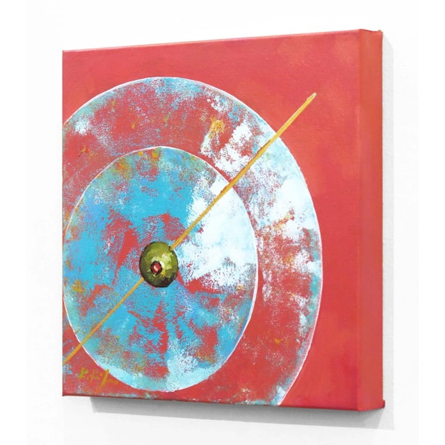 In the Pink Martini - Cocktail Painting on Canvas - Original Artwork by Kathleen Keifer For Sale In Los Angeles - Image 6 of 8