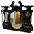 Antique Ebonized Victorian Architectural Mirror With 3 Beveled Mirrors & Shelves – Chippendale Revival For Sale In Las Vegas - Image 6 of 12