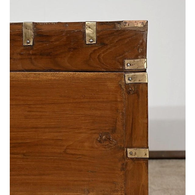 Teak Chest, Late 19th Century For Sale - Image 9 of 18