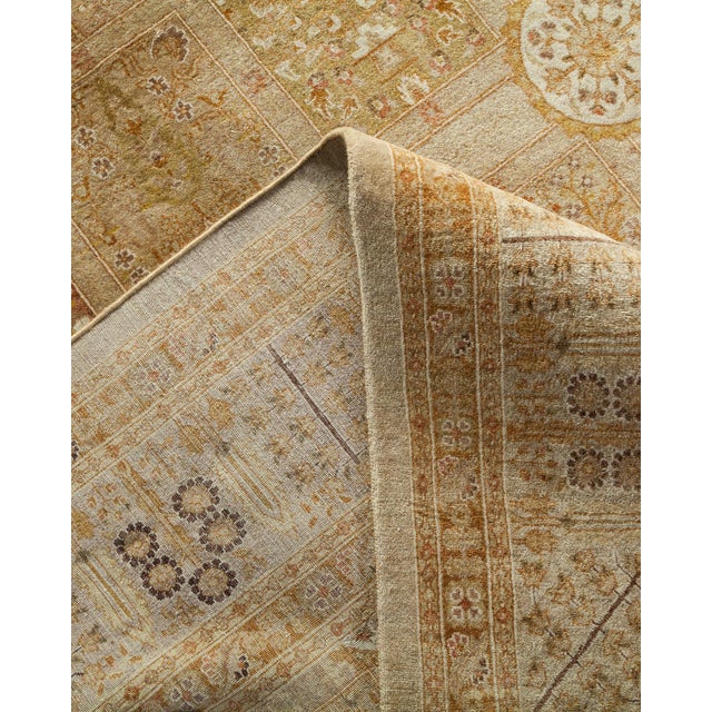 Mogul Collection Hand-Knotted Area Rug - Tan Collection 8' 0" X 10' 8" For Sale In New York - Image 6 of 10
