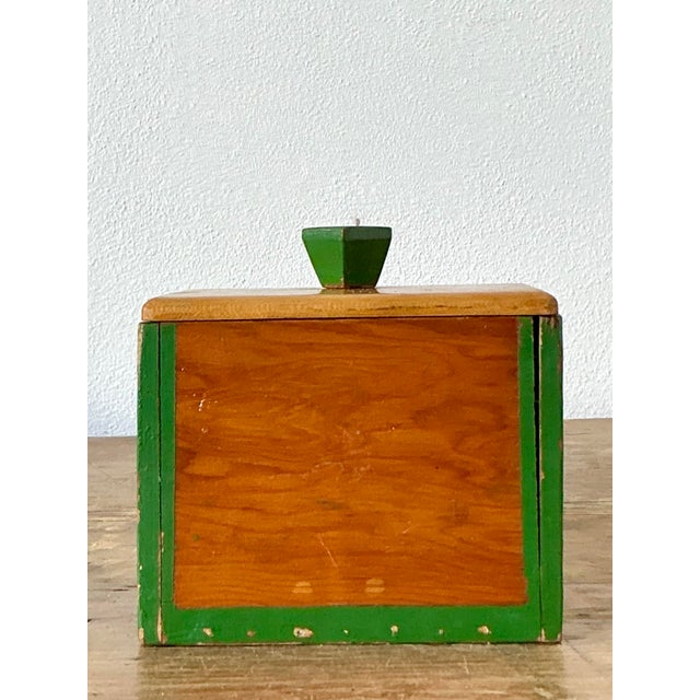 Vintage Boho Primitive Wood Box For Sale - Image 11 of 12