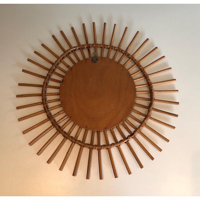 Rattan Mirror. French. Circa 1970 For Sale - Image 9 of 12
